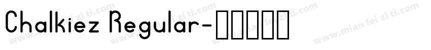 Chalkiez Regular字体转换